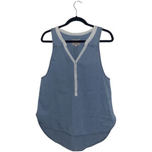 Burton Waterbury Chennai Chambray Tank top Women's size medium blue